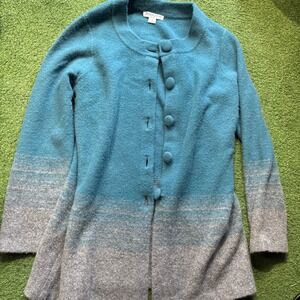 Pendleton 100% Lambswool Women's Sweater Cardigan Sz M Petite Cozy Luxury CUTE